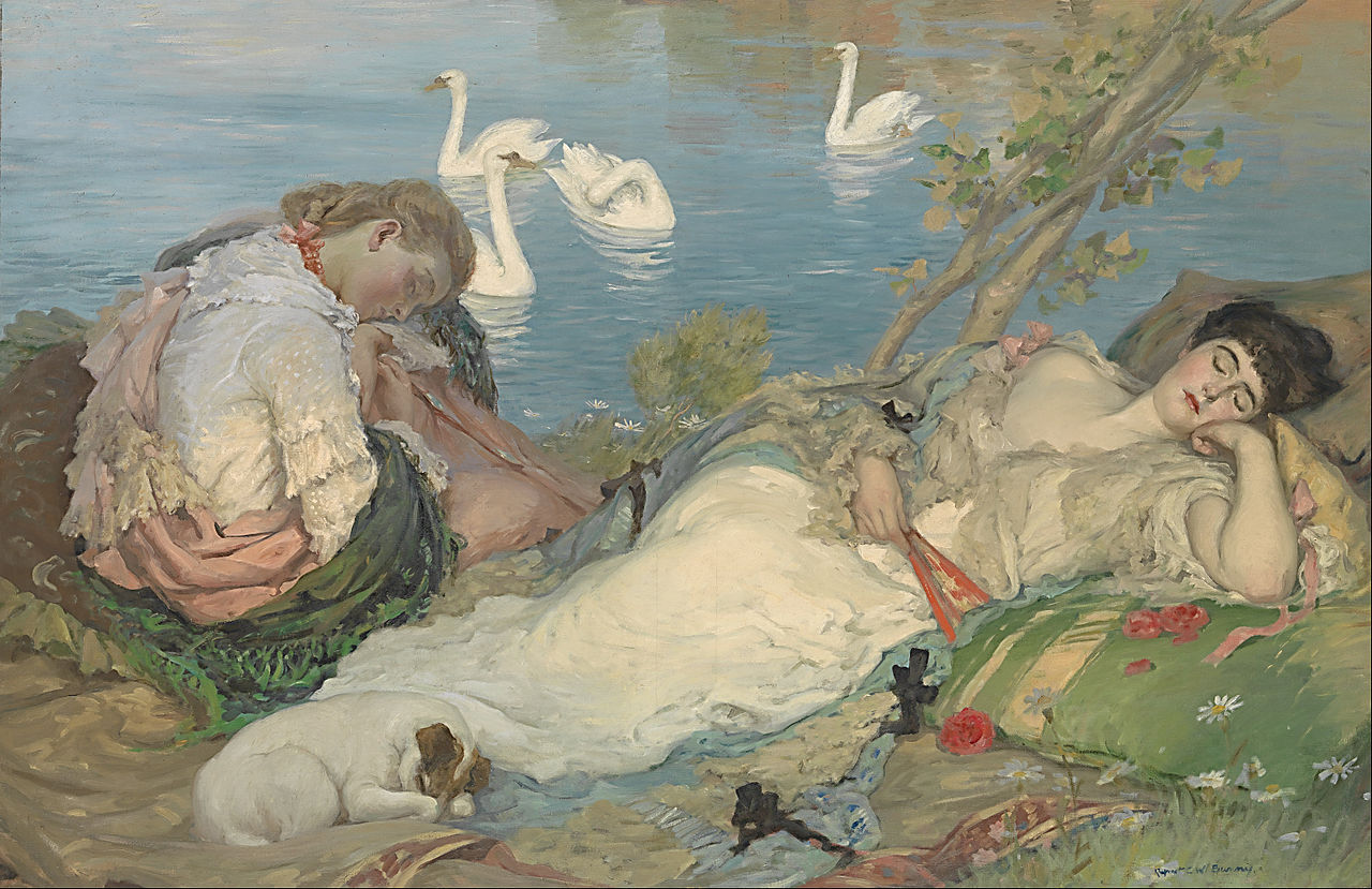 Rupert Bunny Endormies - Hand Painted Oil Painting