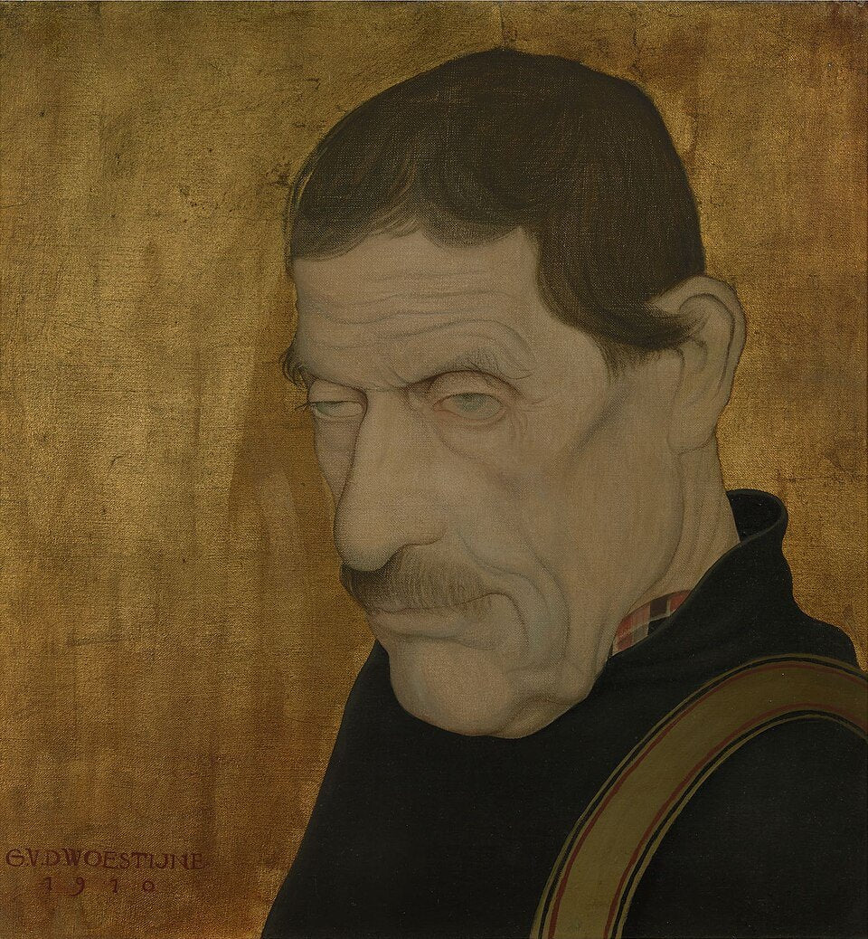 Gustave Van de Woestijne Mannenkop - Hand Painted Oil Painting