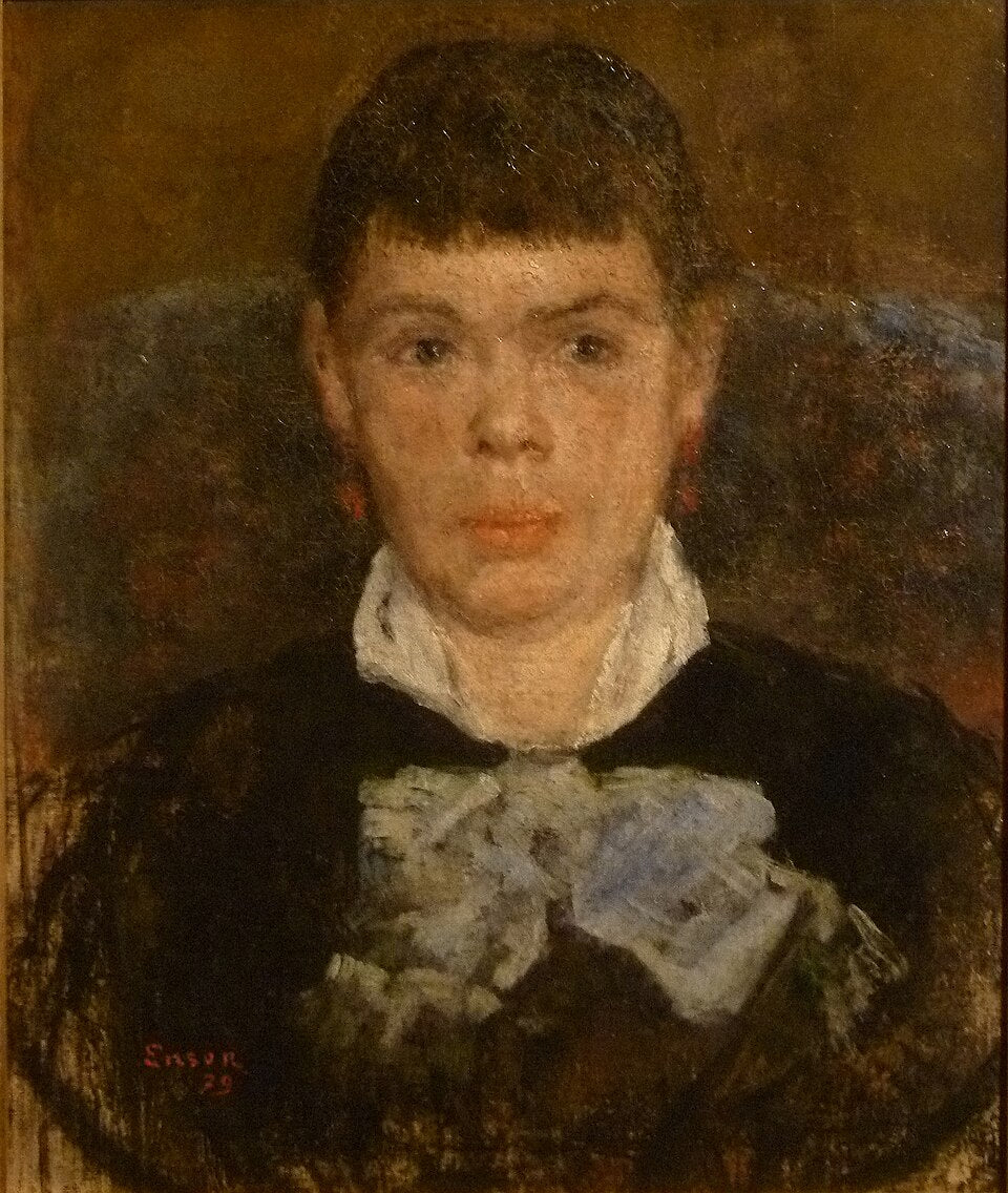James Ensor Woman with Turned-up Nose - Hand Painted Oil Painting