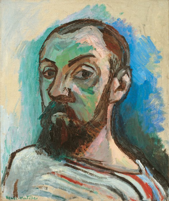 Henri Matisse Self-Portrait in a Striped T-shirt - Hand Painted Oil Painting