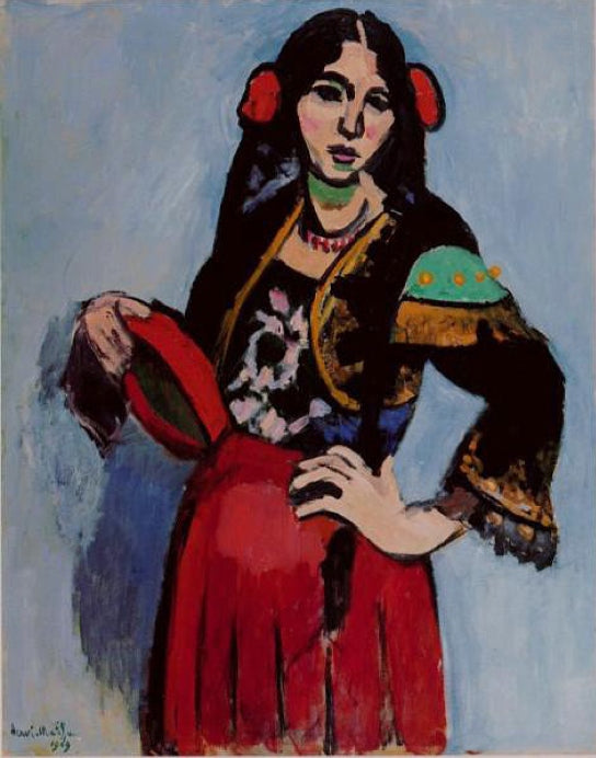 Henri Matisse Spanish Woman with a Tambourine - Hand Painted Oil Painting
