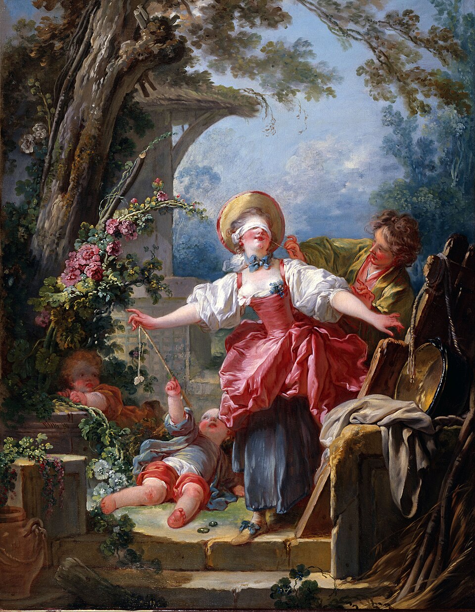 Jean-Honore Fragonard Blind-Man’s Buff - Hand Painted Oil Painting