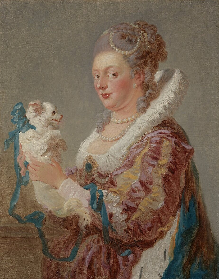 Jean-Honore Fragonard The Woman With A Dog - Hand Painted Oil Painting