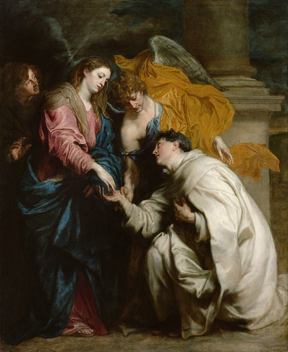 Anthony van Dyck The Vision of the Blessed Hermann Joseph - Hand Painted Oil Painting
