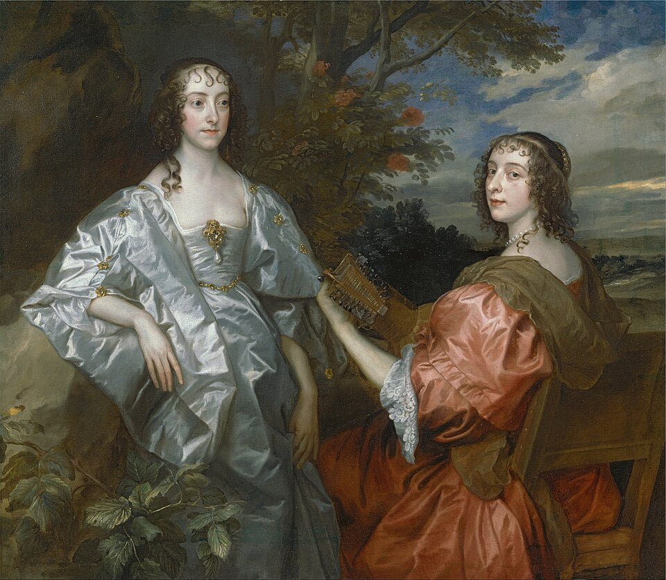 Anthony van Dyck Katherine, Countess of Chesterfield, and Lucy, Countess of Huntingdon - Hand Painted Oil Painting