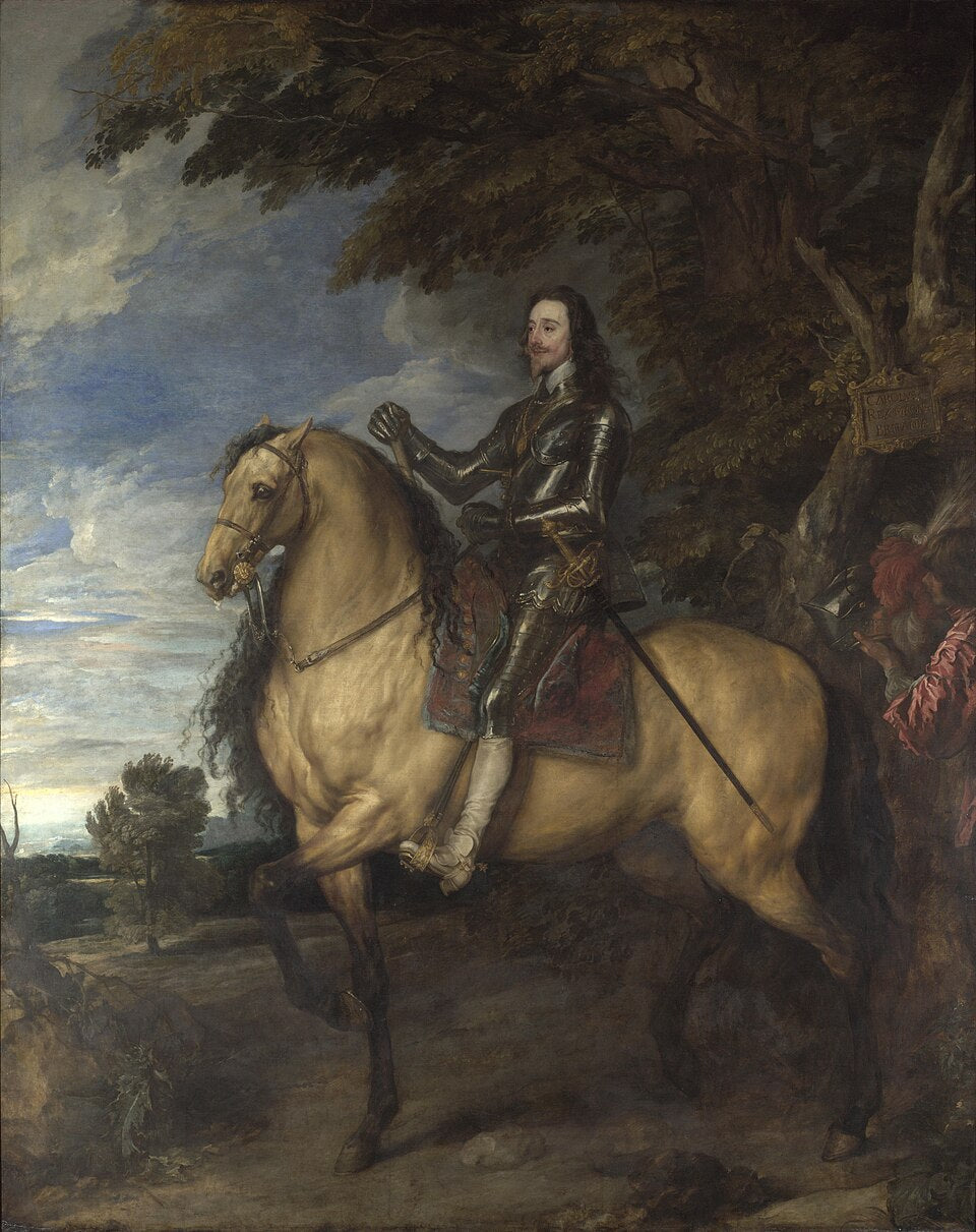 Anthony van Dyck Equestrian Portrait of Charles I - Hand Painted Oil Painting