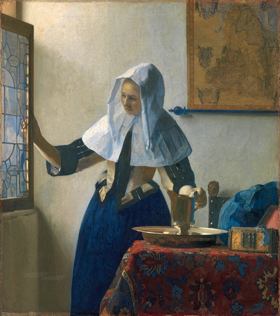 Johannes Vermeer Woman with a Water Jug, also known as Young Woman with a Water Pitcher - Hand Painted Oil Painting