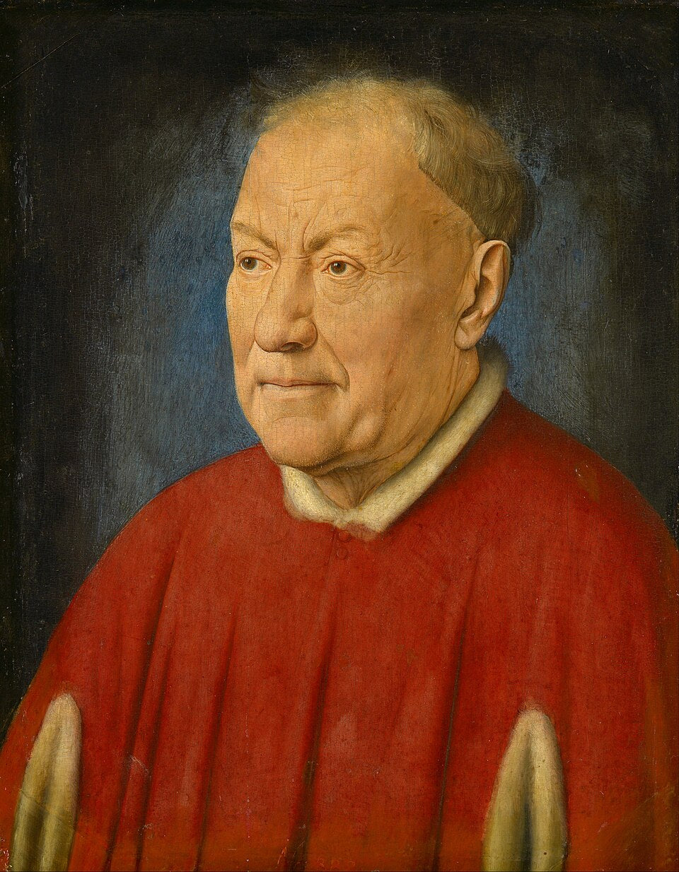 Jan van Eyck Portrait of Cardinal Niccolo Albergati - Hand Painted Oil Painting
