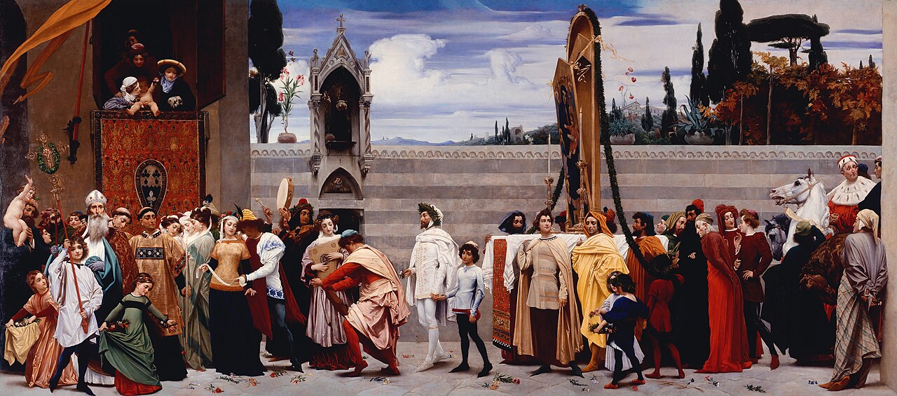 Frederic Leighton Cimabue's Celebrated Madonna - Hand Painted Oil Painting