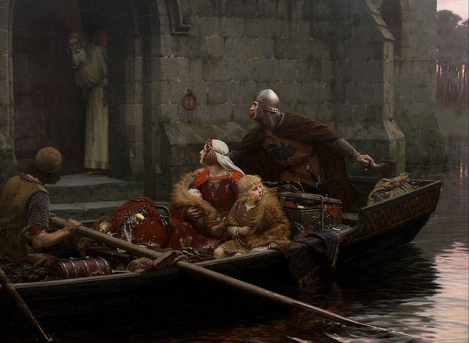 Edmund Blair Leighton In Time of Peril - Hand Painted Oil Painting