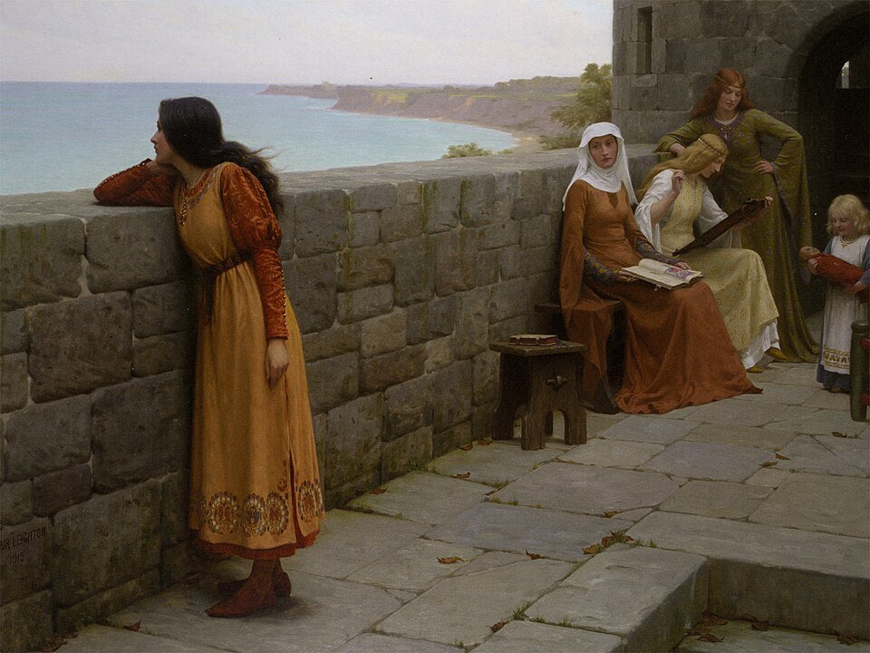 Edmund Blair Leighton The Hostage - Hand Painted Oil Painting