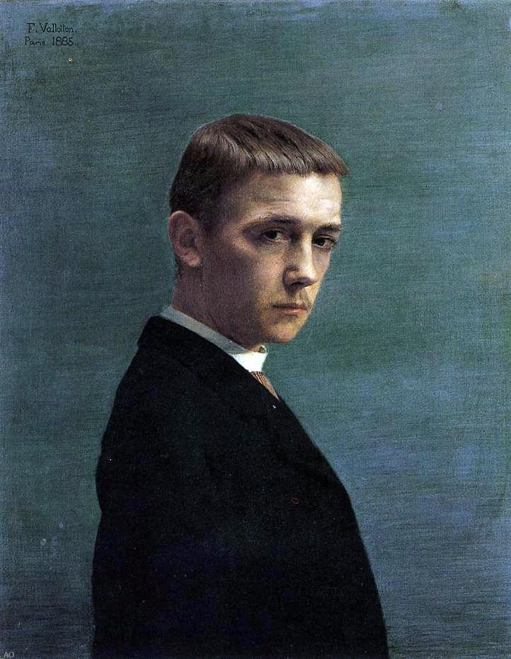 Felix Vallotton Self Portrait at 20 - Hand Painted Oil Painting