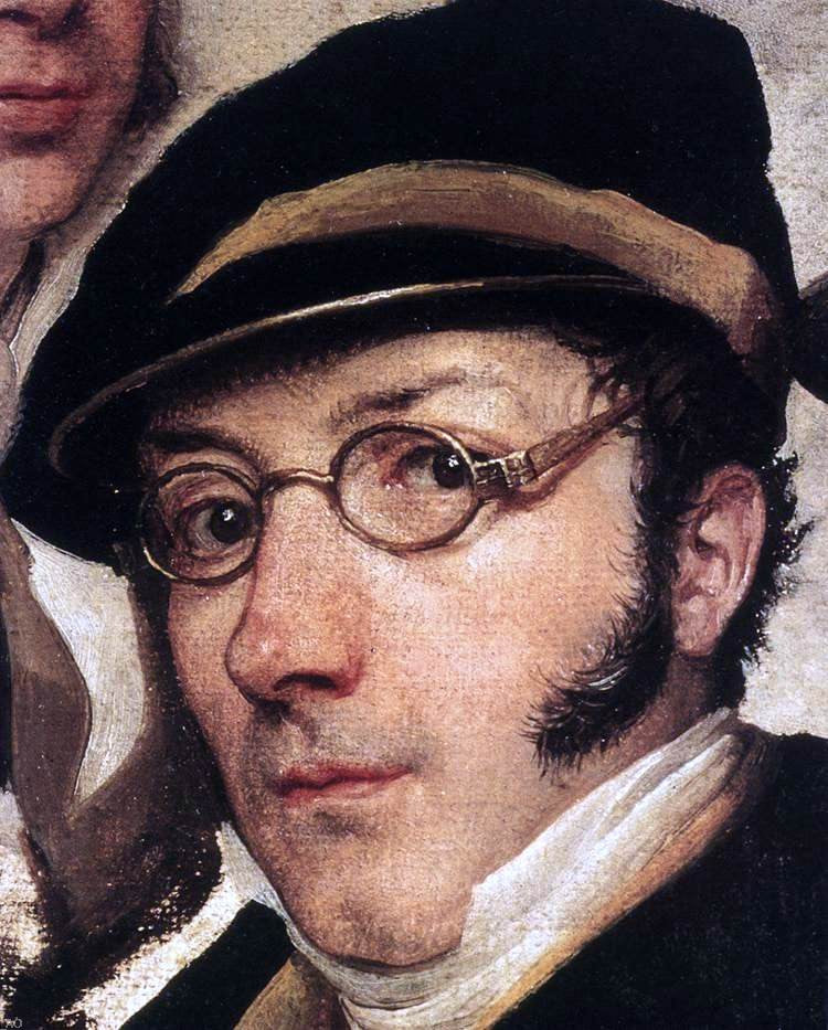 Francesco Hayez Self-Portrait in a Group of Friends (detail) - Hand Painted Oil Painting