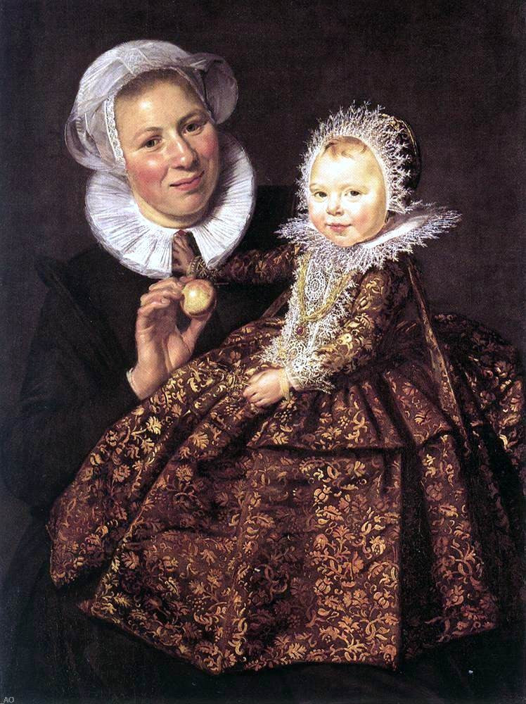  Frans Hals Catharina Hooft with her Nurse - Hand Painted Oil Painting