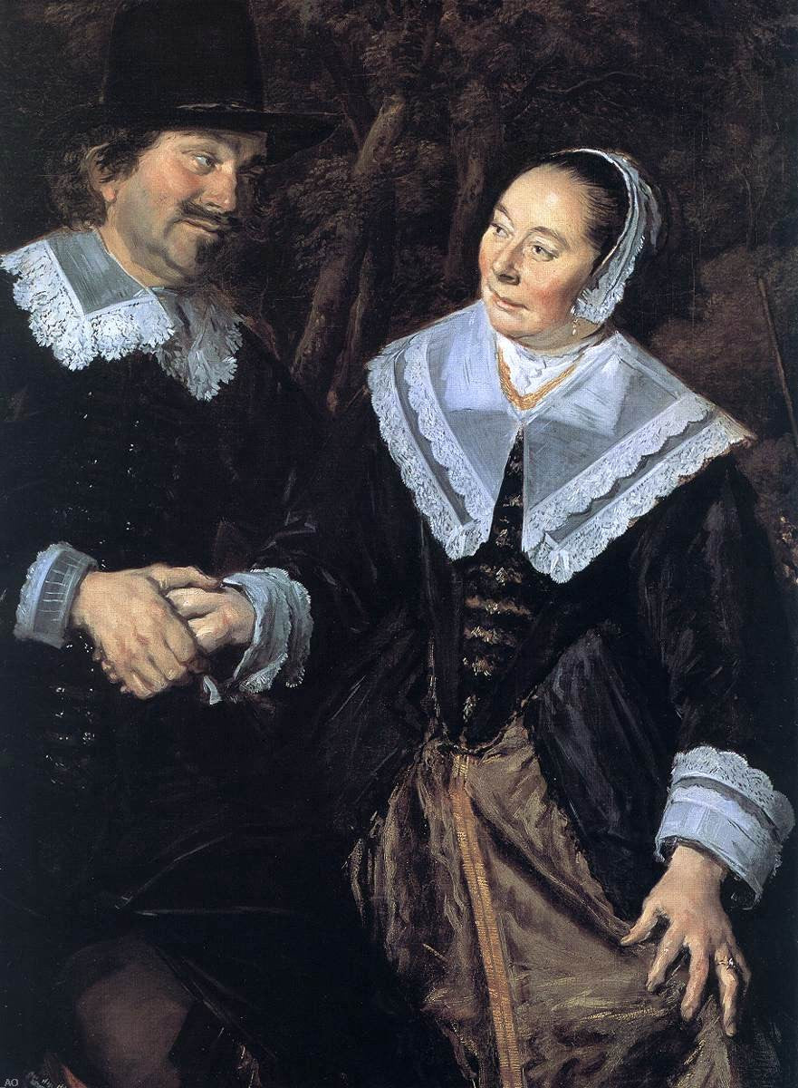 Frans Hals Family Group in a Landscape (detail) - Hand Painted Oil Painting