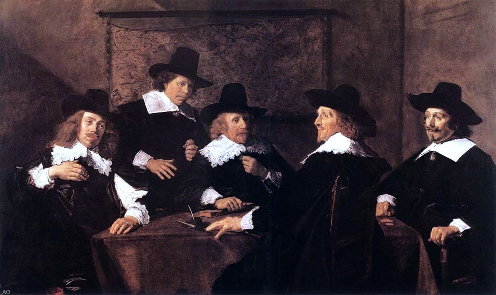 Frans Hals Regents of the St Elizabeth Hospital of Haarlem - Hand Painted Oil Painting