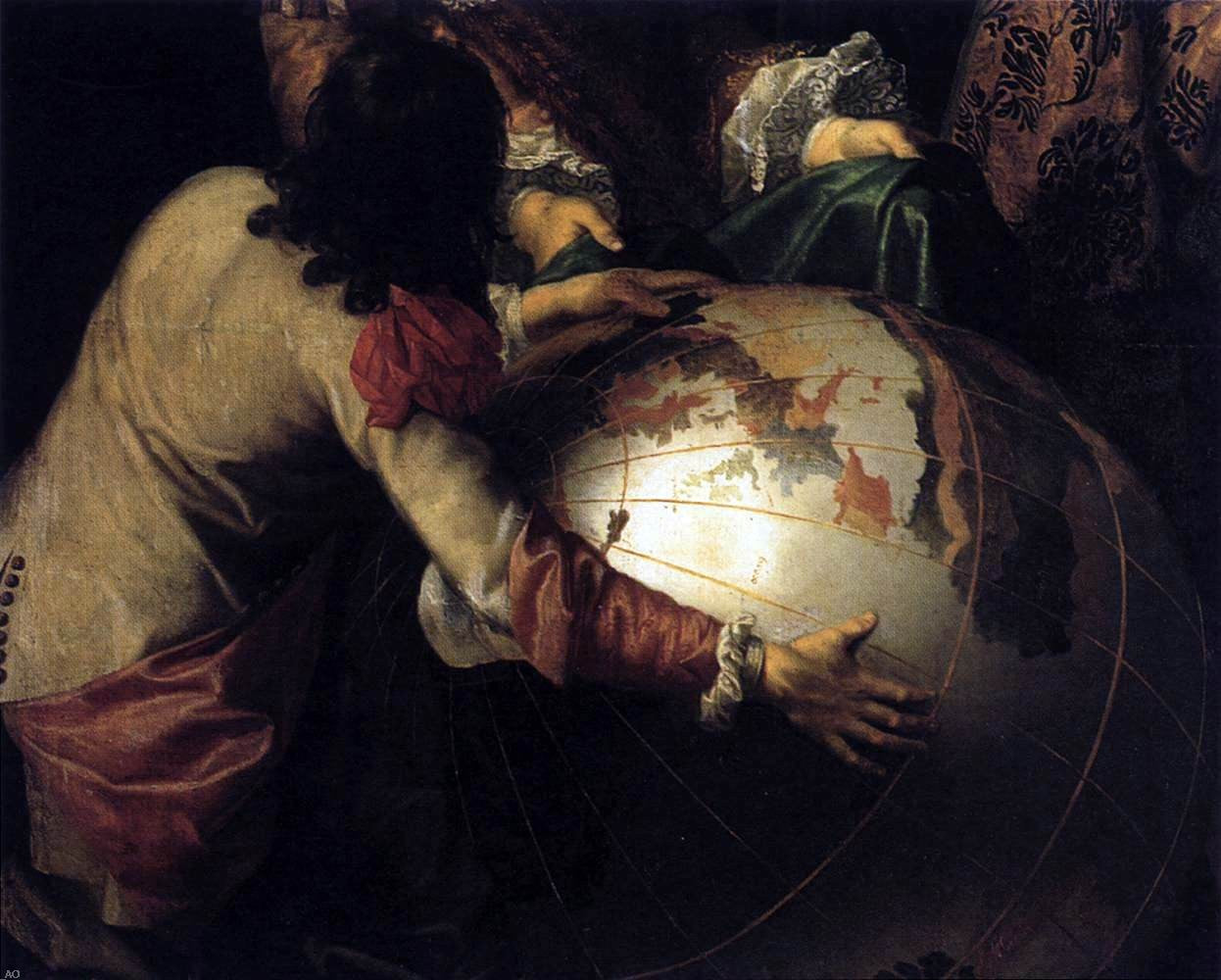 Henri Testelin Colbert Presenting the Members of the Royal Academy of Sciences to Louis XIV in 1667 (detail) - Hand Painted Oil Painting