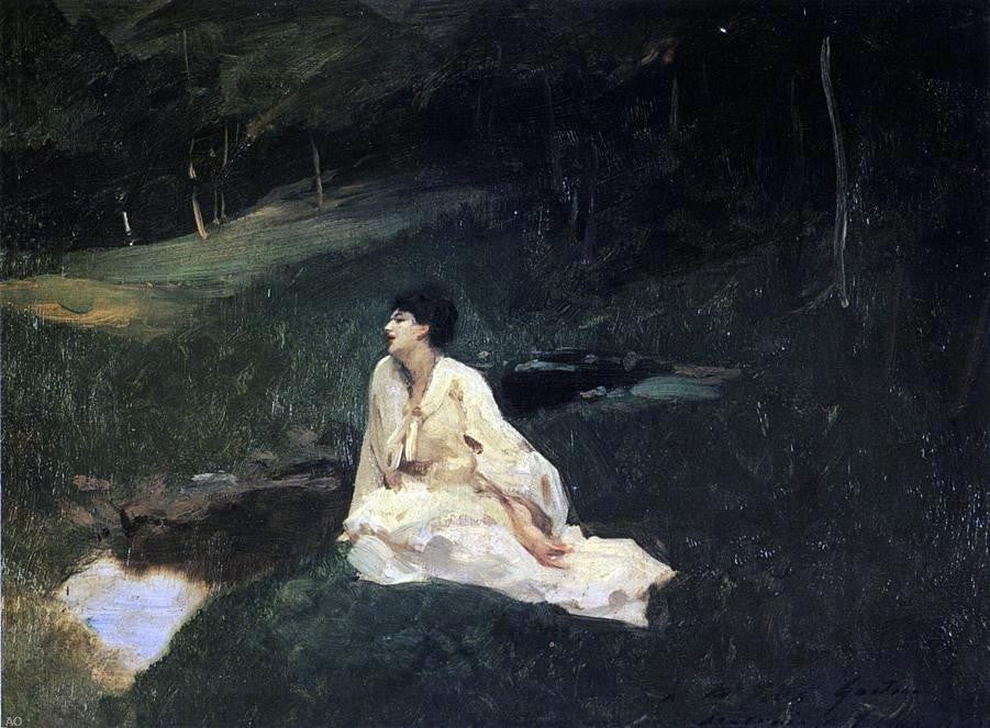 John Singer Sargent Judith Gautier (also known as By the River or Resting by a Spring) - Hand Painted Oil Painting