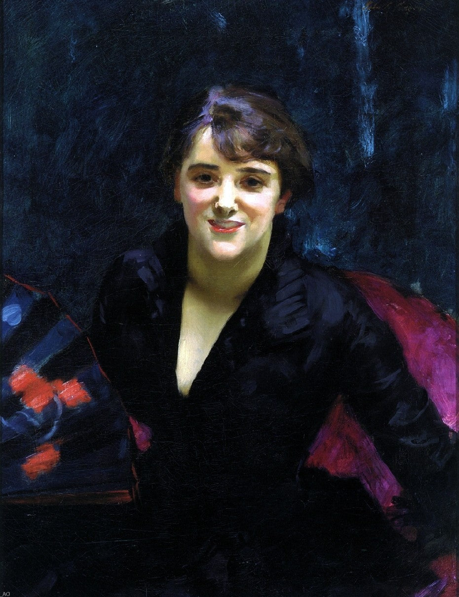 John Singer Sargent Madame Errazuriz (also known as The Lady in Black) - Hand Painted Oil Painting