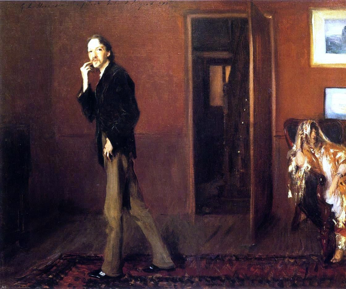 John Singer Sargent Robert Louis Stevenson and His Wife - Hand Painted Oil Painting