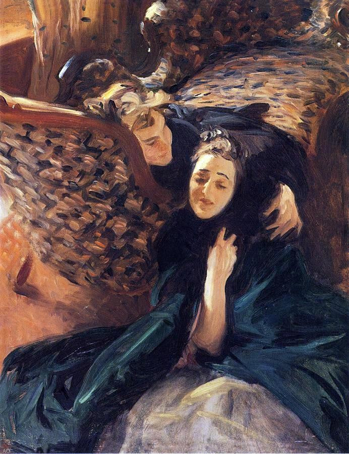 John Singer Sargent Violet Sargent and Flora Priestley - Hand Painted Oil Painting