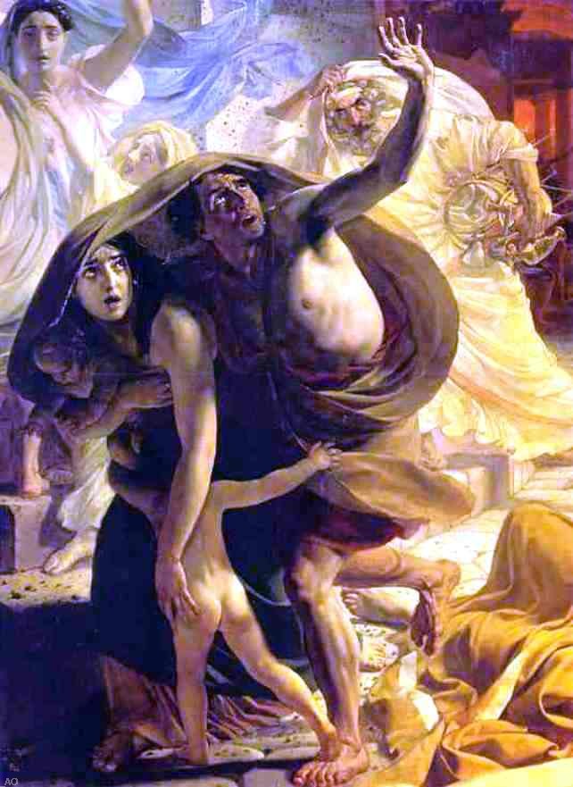 Karl Pavlovich Brulloff The Last Day of Pompeii (detail 2) - Hand Painted Oil Painting