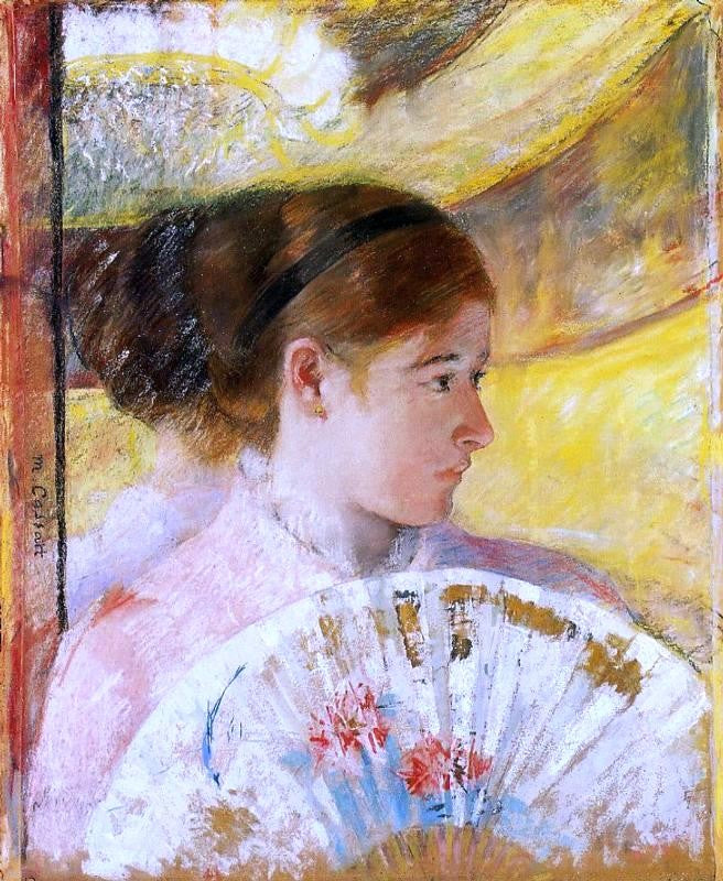 Mary Cassatt At the Theater - Hand Painted Oil Painting