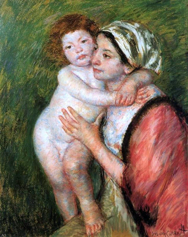 Mary Cassatt Mother and Child - Hand Painted Oil Painting