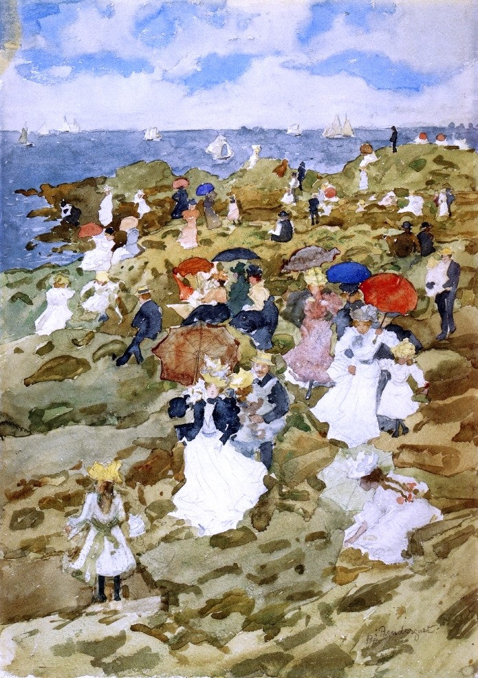 Maurice Prendergast Handkerchief Point - Hand Painted Oil Painting