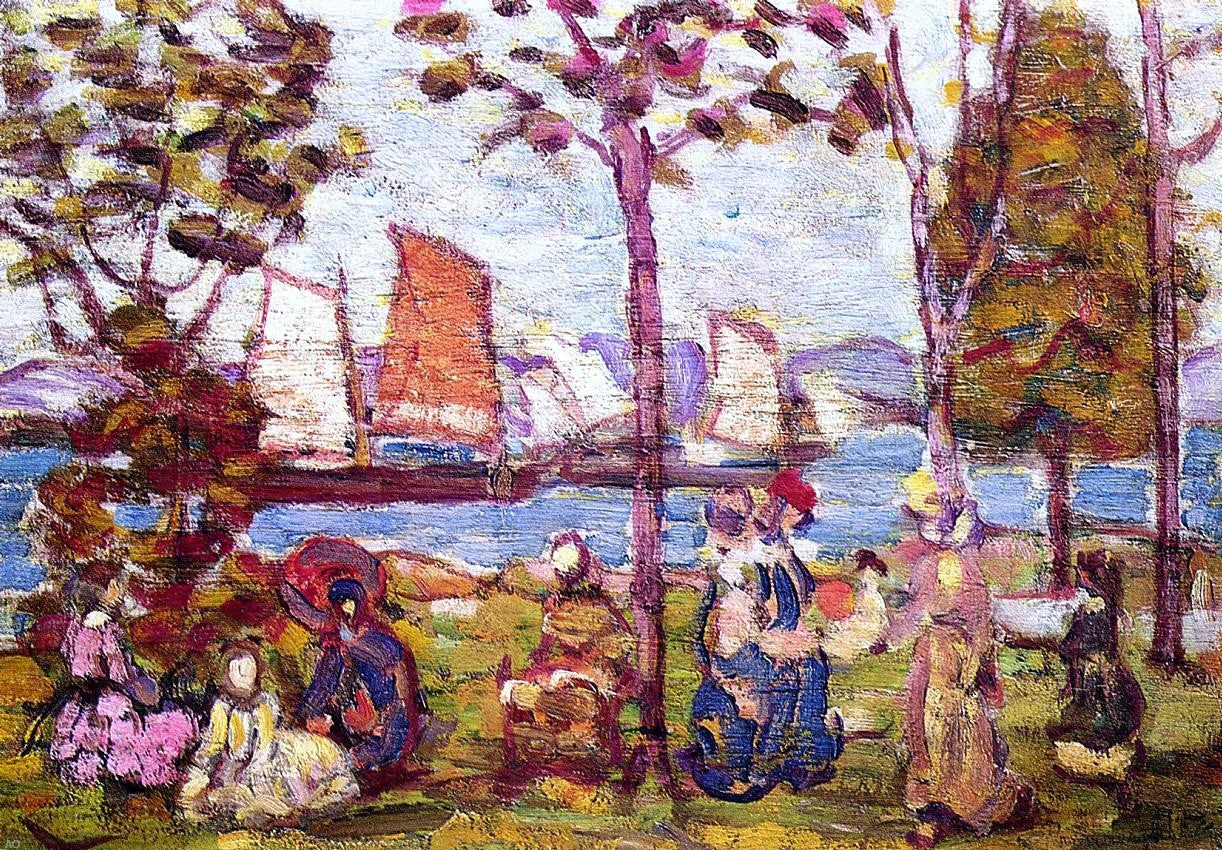 Maurice Prendergast In the Park - Hand Painted Oil Painting