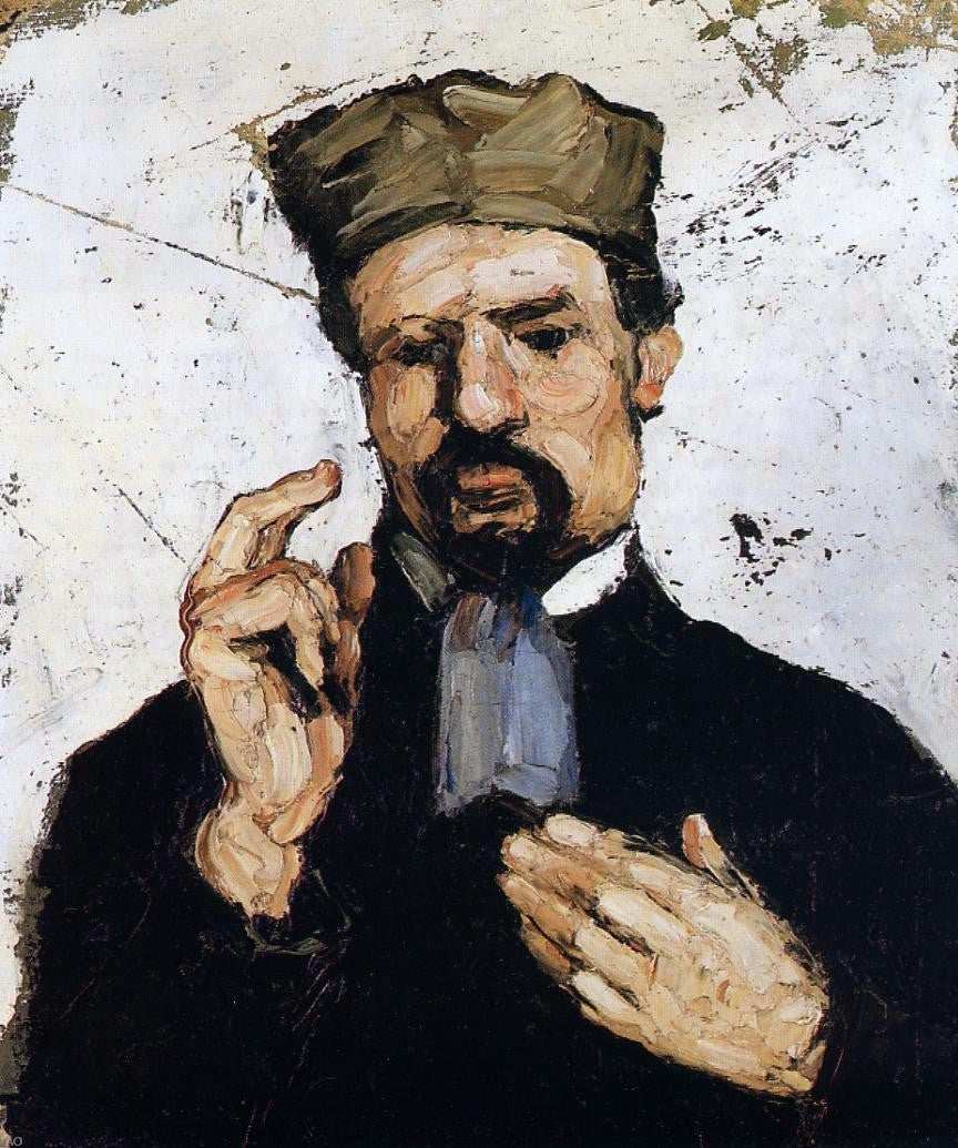 Paul Cezanne Uncle Dominique as a Lawyer - Hand Painted Oil Painting