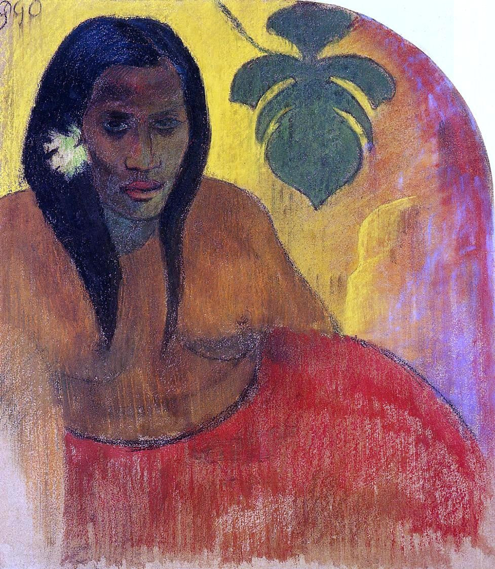 Paul Gauguin Tahitian Woman - Hand Painted Oil Painting