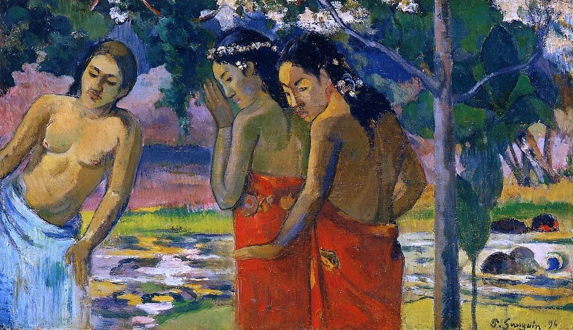Paul Gauguin Three Tahitian Women - Hand Painted Oil Painting