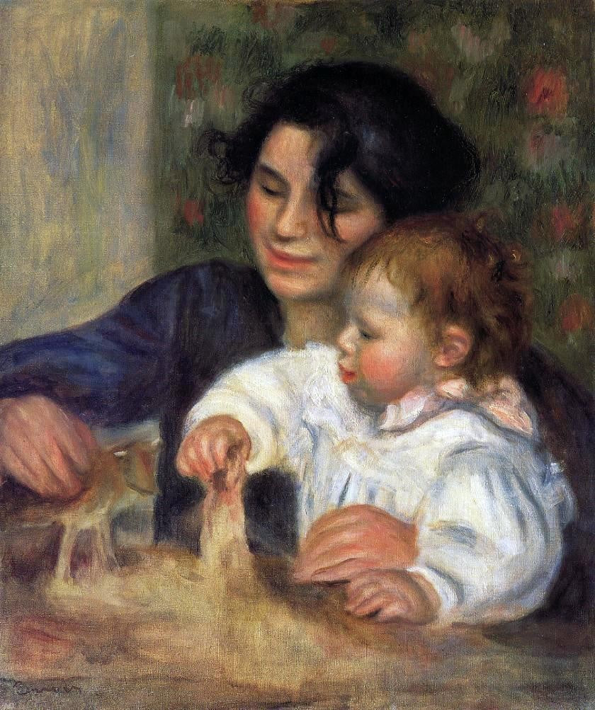 Pierre Auguste Renoir Gabrielle and Jean - Hand Painted Oil Painting