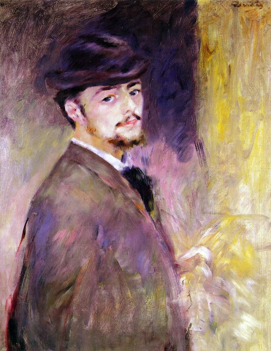 Pierre Auguste Renoir Self Portrait at the Age of Thirty-Five - Hand Painted Oil Painting