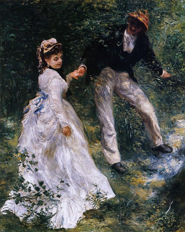Pierre Auguste Renoir The Promenade - Hand Painted Oil Painting