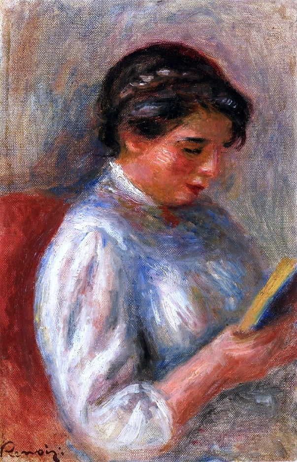 Pierre Auguste Renoir The Reader - Hand Painted Oil Painting
