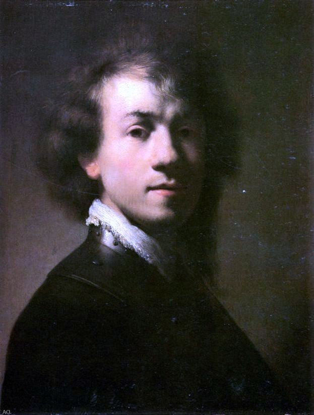 Rembrandt Van Rijn Self Portrait at the Age About 23 - Hand Painted Oil Painting