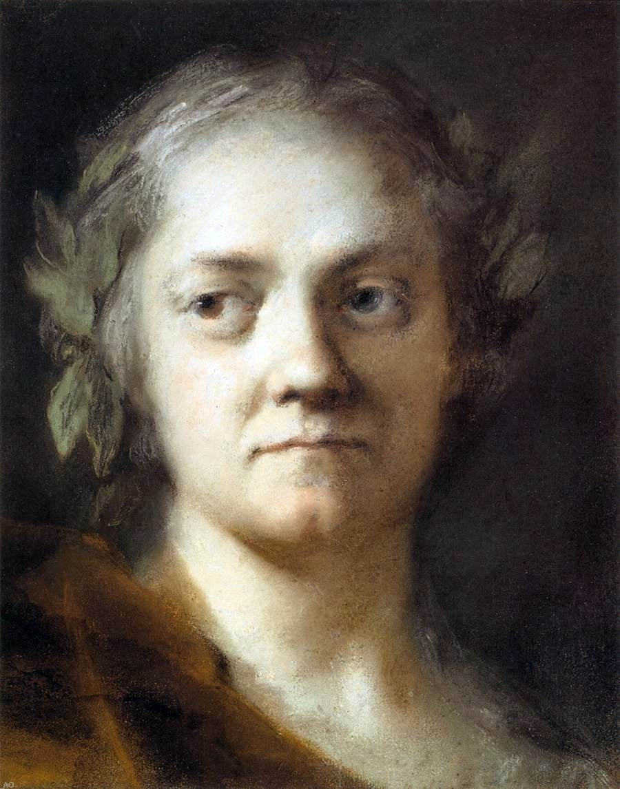 Rosalba Carriera Self-Portrait - Hand Painted Oil Painting