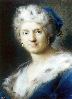 Rosalba Carriera Self-Portrait as Winter - Hand Painted Oil Painting
