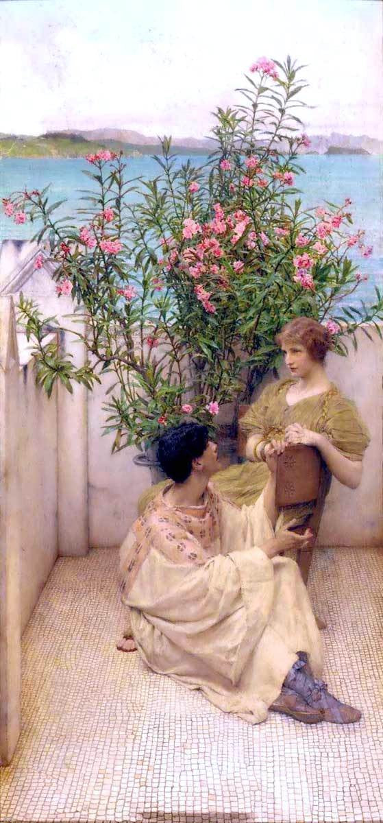Sir Lawrence Alma-Tadema Courtship - Hand Painted Oil Painting