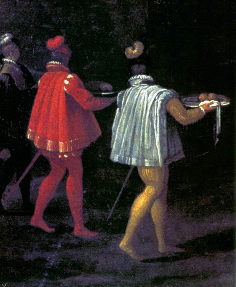 Unknown Painters Masters Outdoor Banquet for Henry IV of France and His Family (detail) - Hand Painted Oil Painting