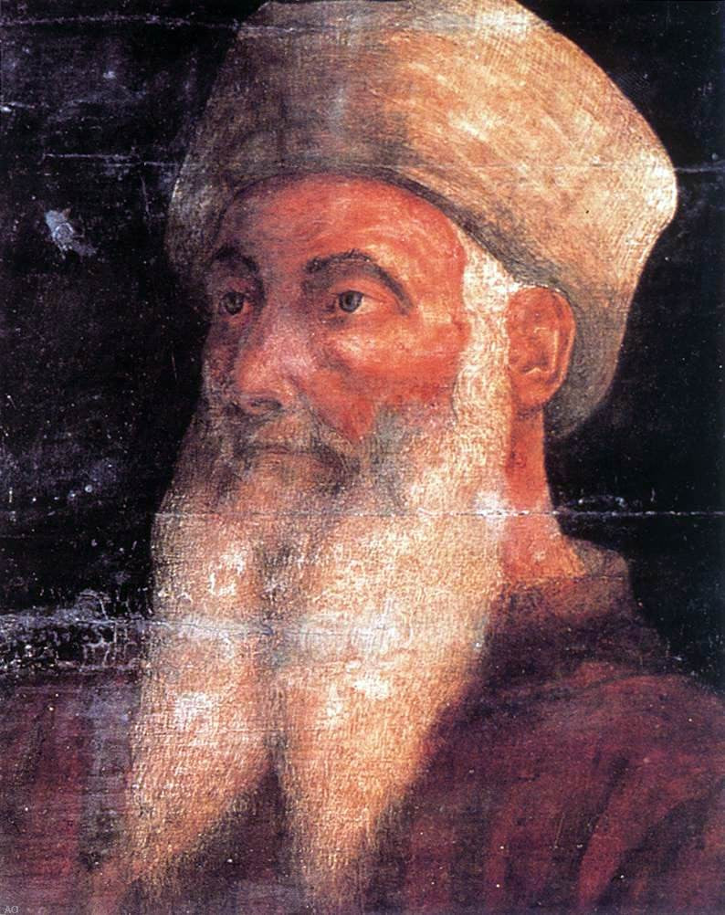 Unknown (4) Masters Five Famous Men (detail) - Hand Painted Oil Painting