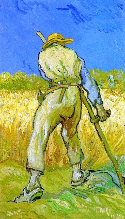 Vincent Van Gogh The Reaper (after Millet) - Hand Painted Oil Painting