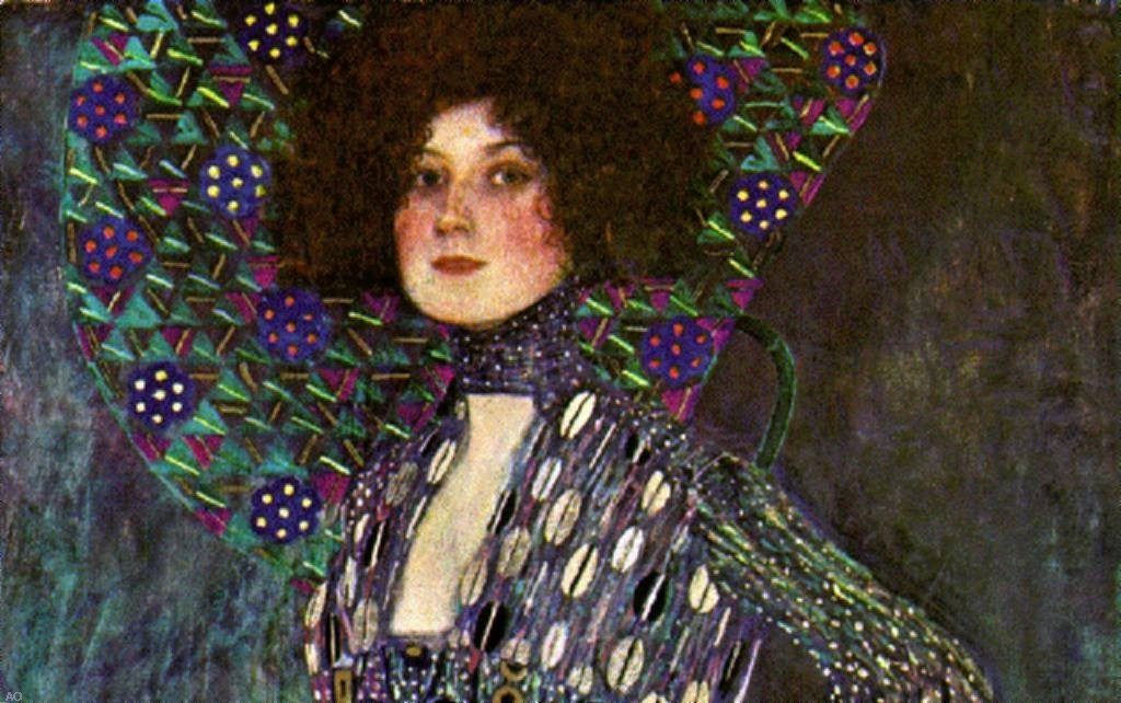  Gustav Klimt Emilie Floge - Hand Painted Oil Painting