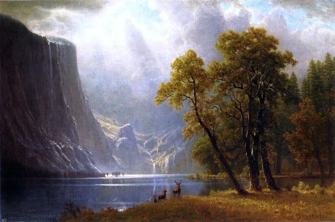 Albert Bierstadt Yosemite Valley - Hand Painted Oil Painting
