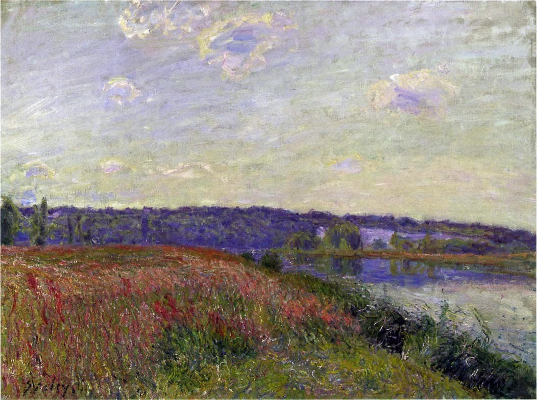 Alfred Sisley The Fields and Hills of Veneux-Nadon - Hand Painted Oil Painting