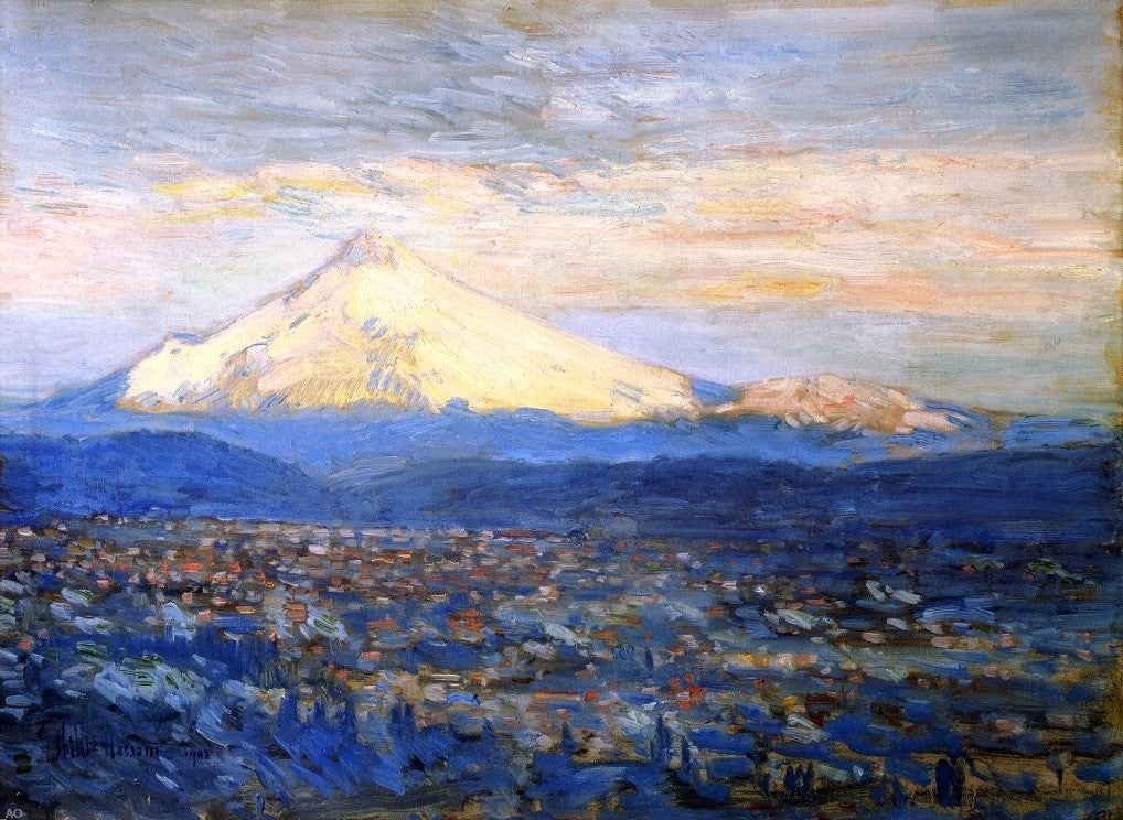 Frederick Childe Hassam Mount Hood - Hand Painted Oil Painting