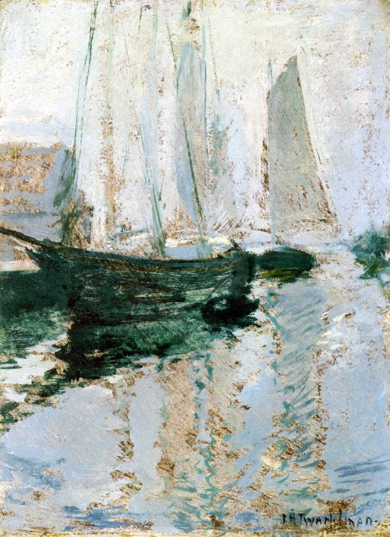 John Twachtman Gloucester Boats - Hand Painted Oil Painting