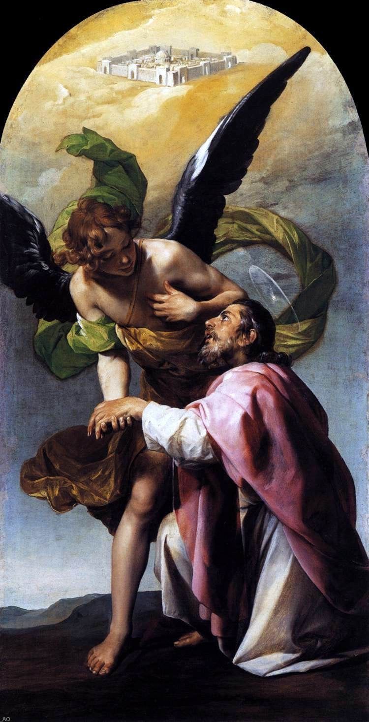 Alonso Cano Saint John the Evangelist's Vision of Jerusalem - Hand Painted Oil Painting